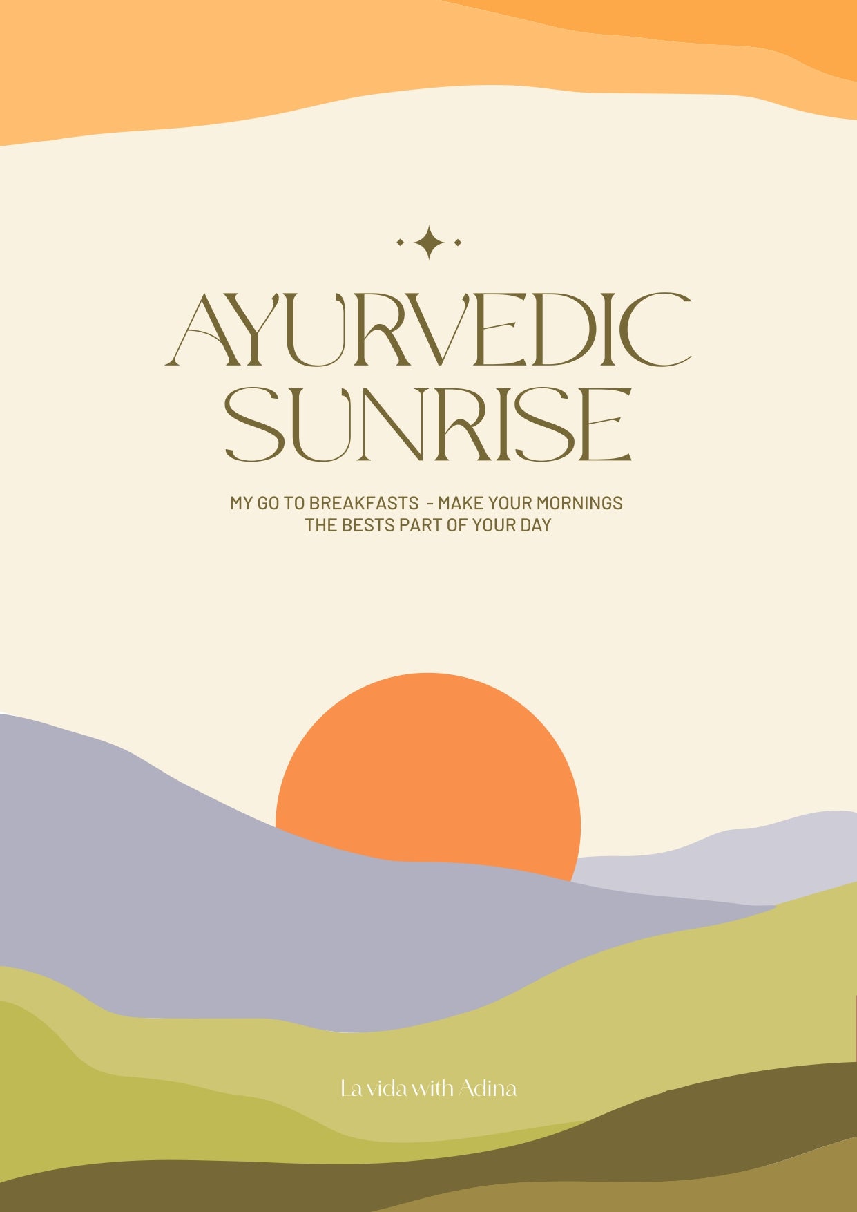 Cover of the Ayurvedic Sunrise e-book, a guide to a peaceful Ayurvedic morning